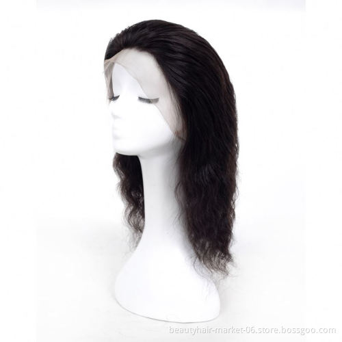 Natural Human Hair Brazilian 360 Frontal Wig Cuticle Aligned Unprocessed Mink Brazilian 360 Lace Front Wig Kinky Straight Hair